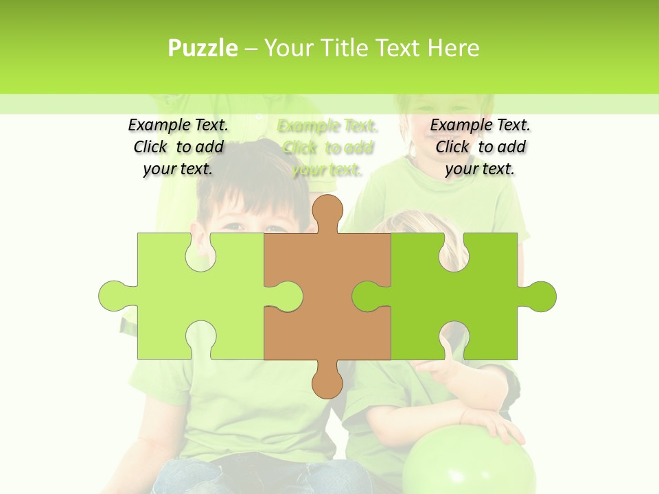 Spielt Freisteller Herumalbern PowerPoint Template