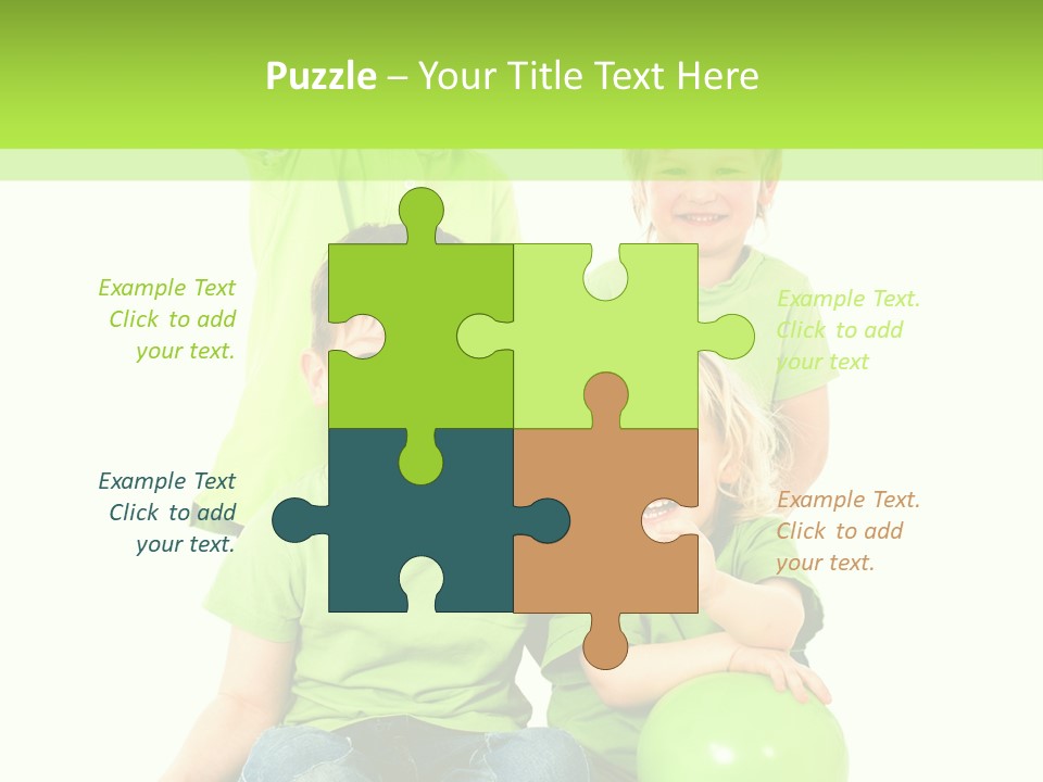 Spielt Freisteller Herumalbern PowerPoint Template