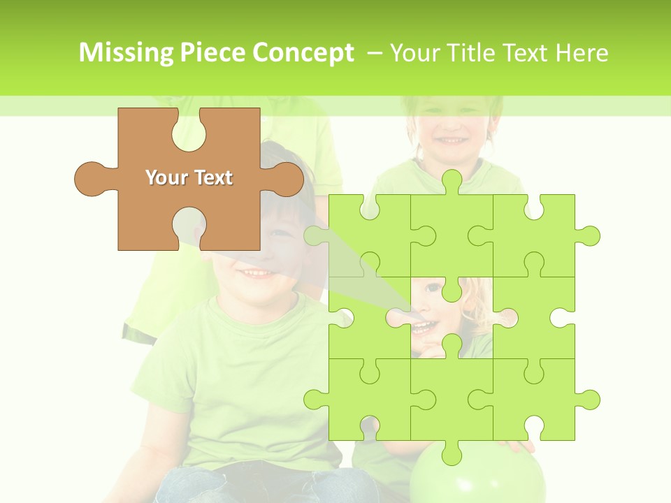 Spielt Freisteller Herumalbern PowerPoint Template