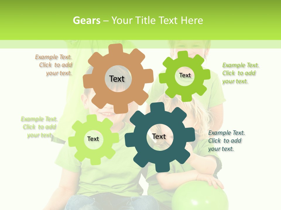 Spielt Freisteller Herumalbern PowerPoint Template