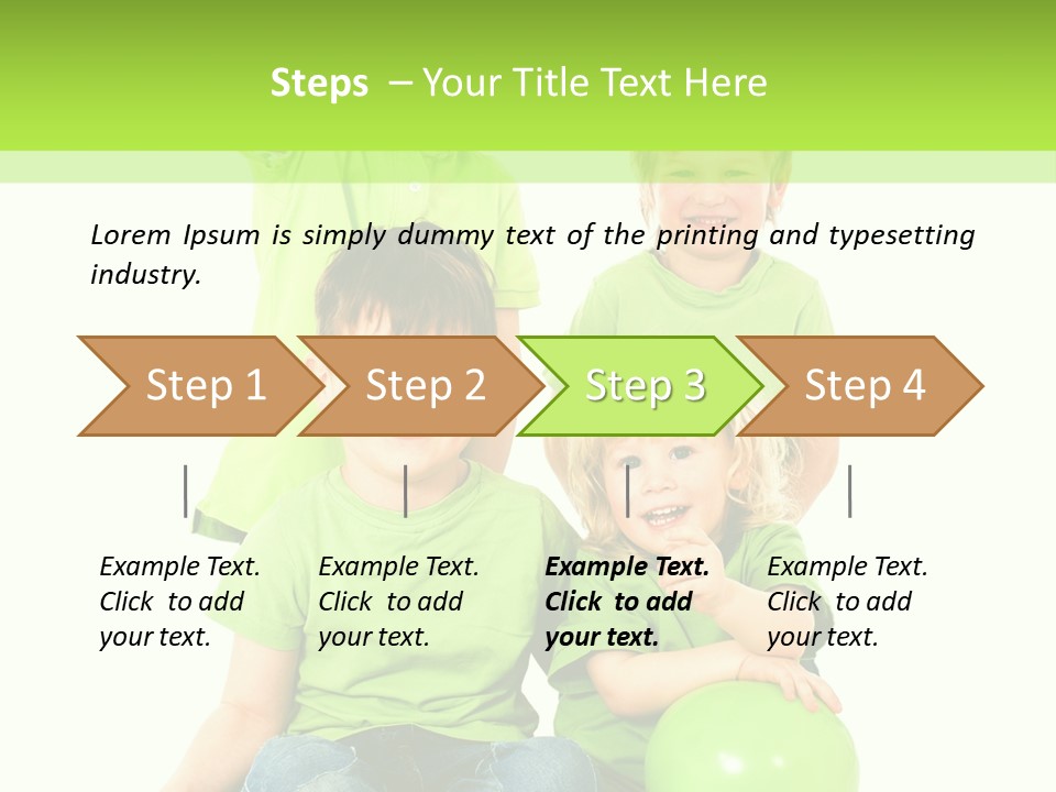 Spielt Freisteller Herumalbern PowerPoint Template