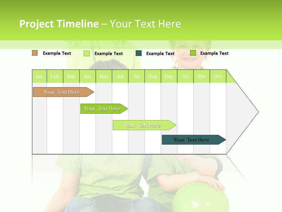 Spielt Freisteller Herumalbern PowerPoint Template
