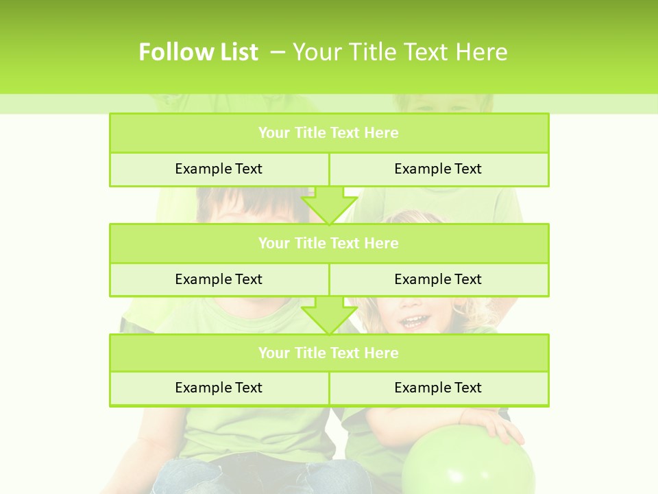 Spielt Freisteller Herumalbern PowerPoint Template