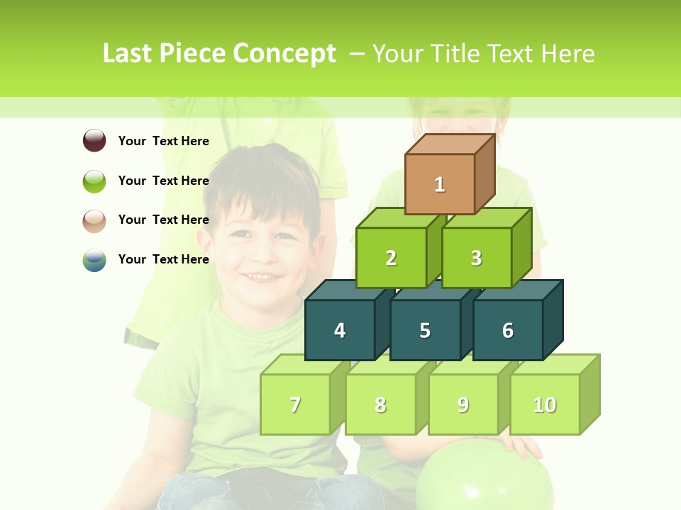 Spielt Freisteller Herumalbern PowerPoint Template