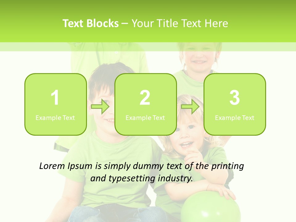 Spielt Freisteller Herumalbern PowerPoint Template