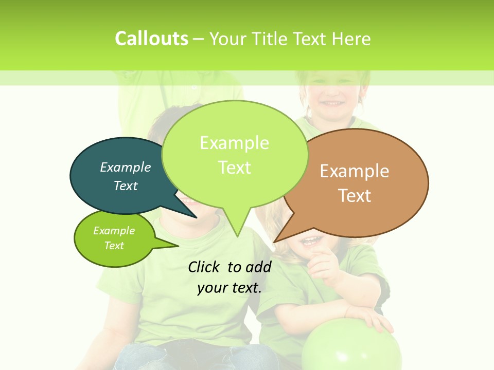Spielt Freisteller Herumalbern PowerPoint Template