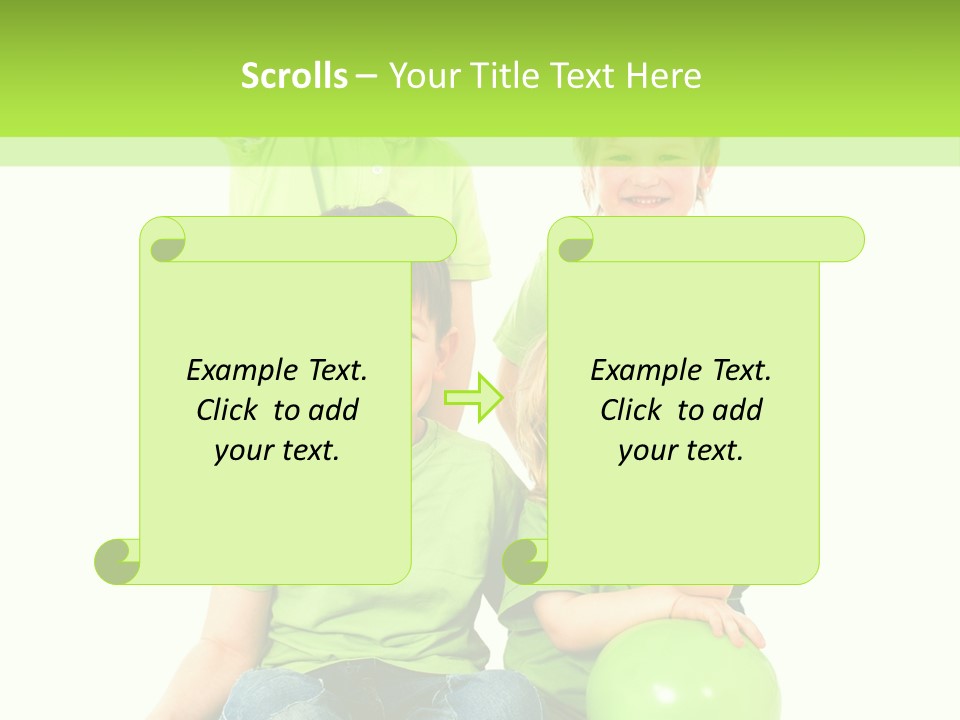 Spielt Freisteller Herumalbern PowerPoint Template