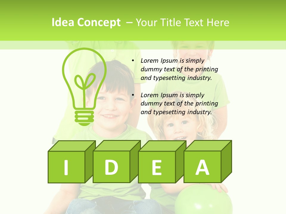 Spielt Freisteller Herumalbern PowerPoint Template