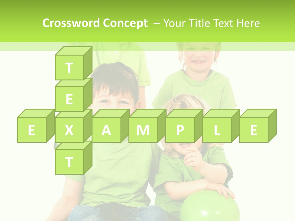 Spielt Freisteller Herumalbern PowerPoint Template