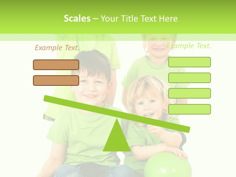 Spielt Freisteller Herumalbern PowerPoint Template