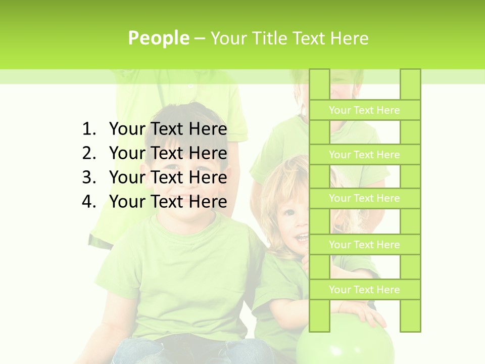 Spielt Freisteller Herumalbern PowerPoint Template