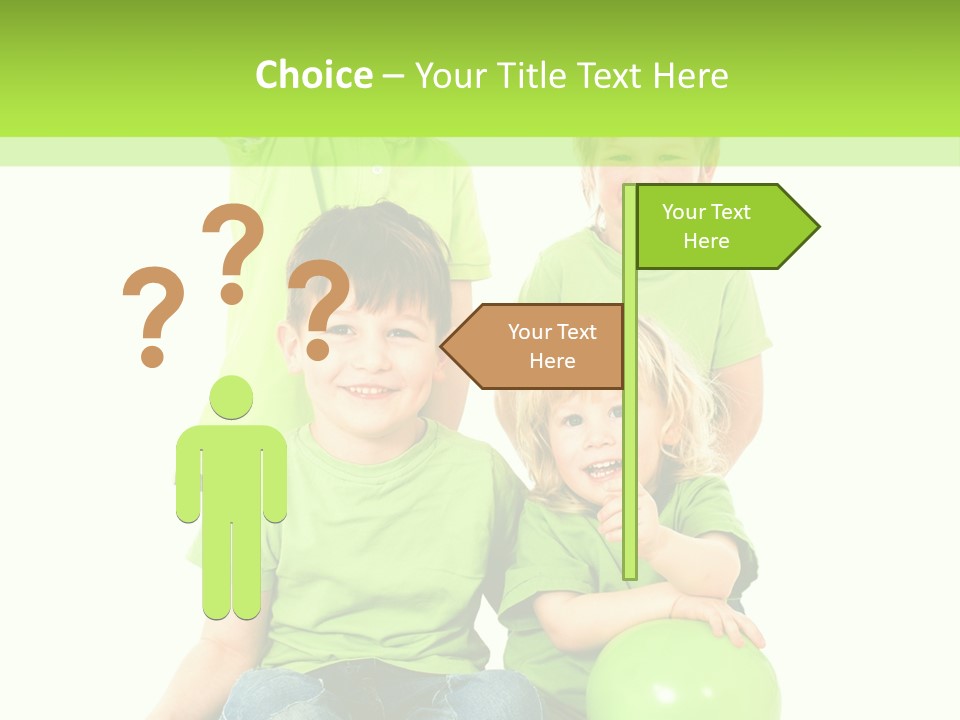 Spielt Freisteller Herumalbern PowerPoint Template