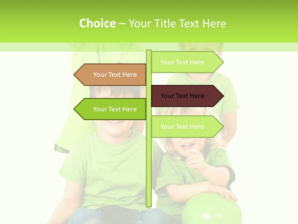 Spielt Freisteller Herumalbern PowerPoint Template