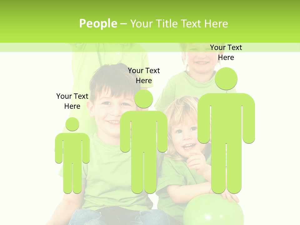 Spielt Freisteller Herumalbern PowerPoint Template