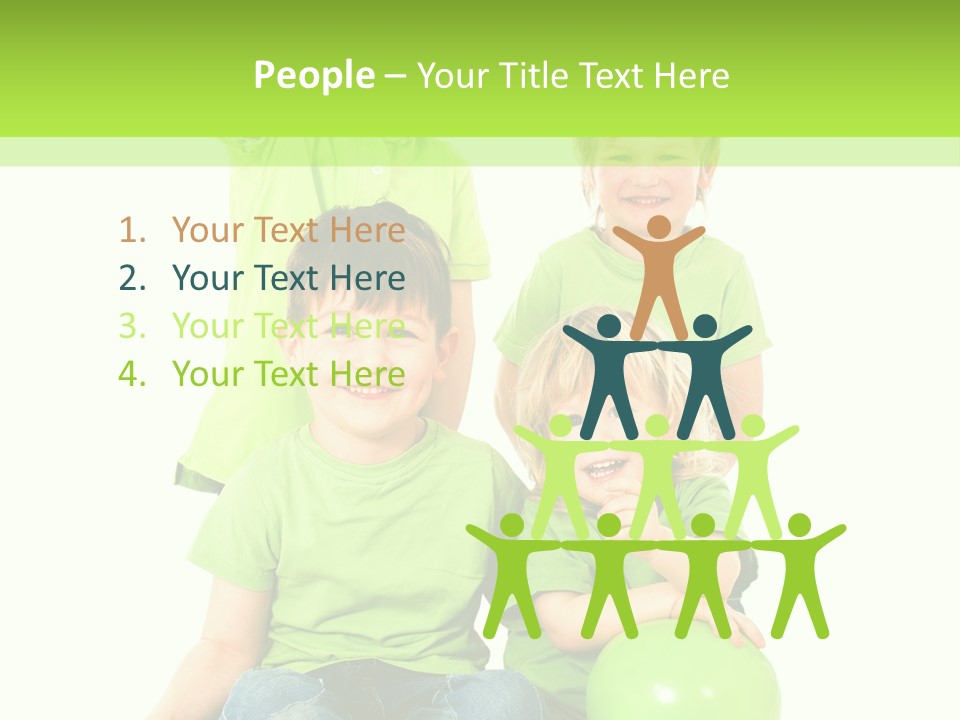 Spielt Freisteller Herumalbern PowerPoint Template