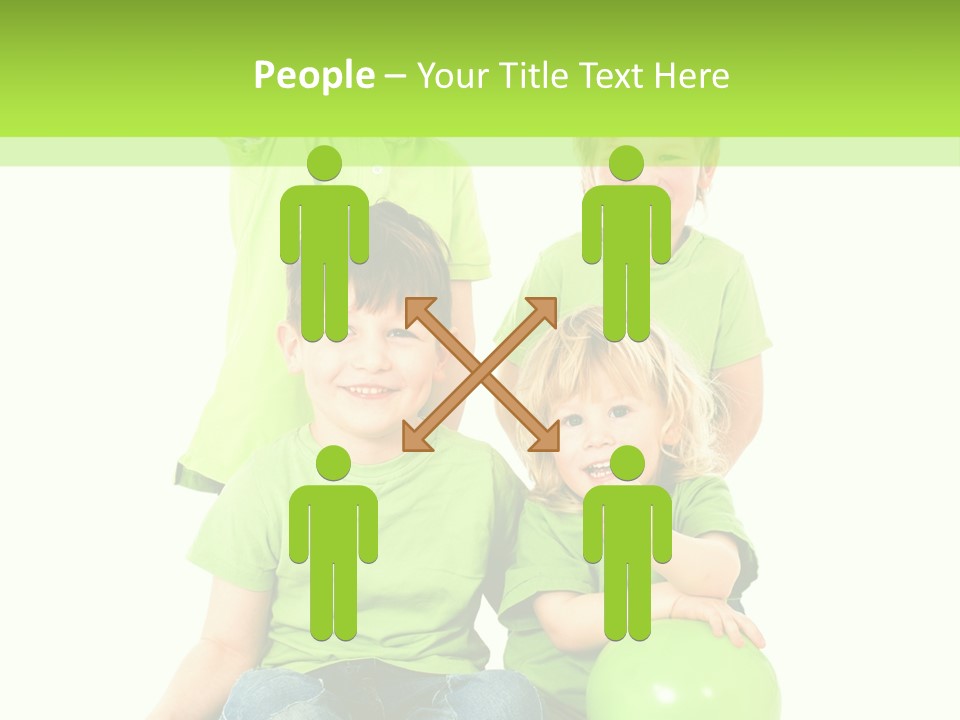 Spielt Freisteller Herumalbern PowerPoint Template