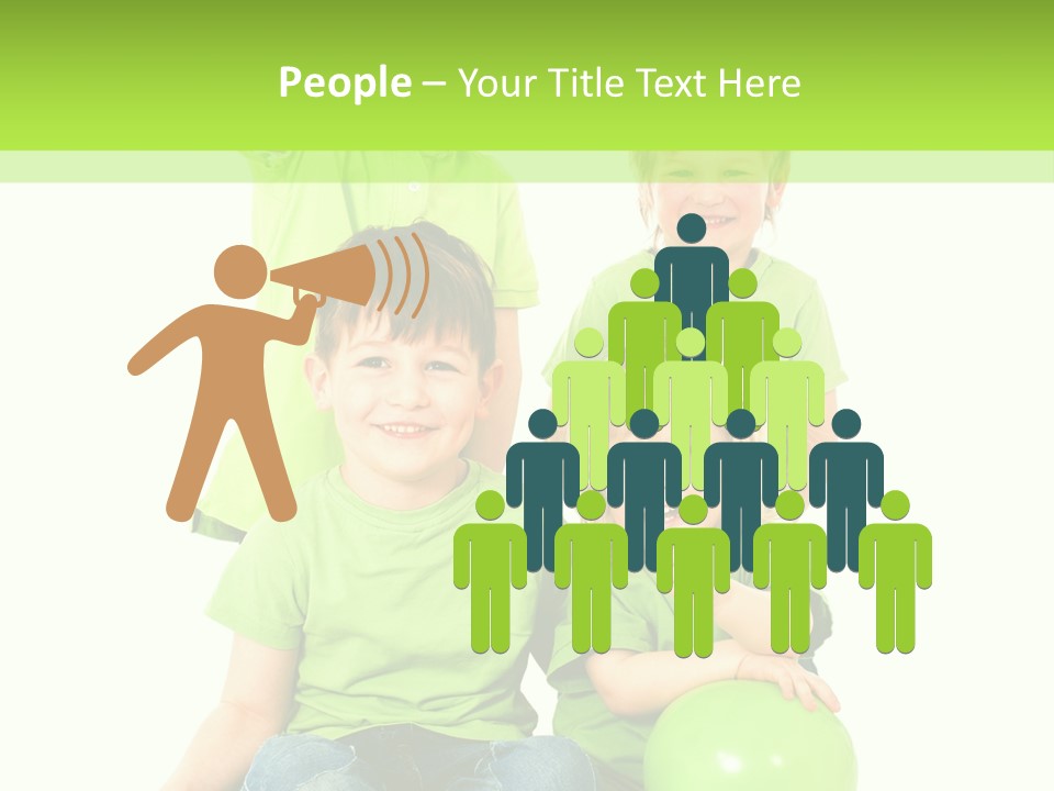 Spielt Freisteller Herumalbern PowerPoint Template