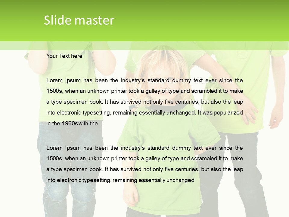 Kindheit Bunt Spielen PowerPoint Template