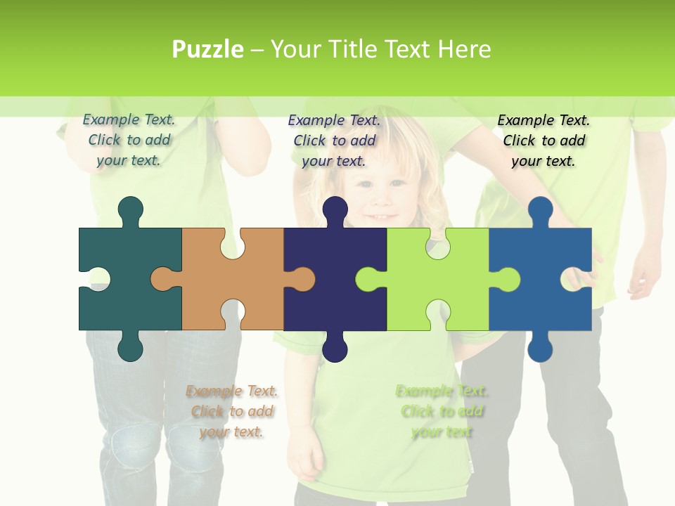 Kindheit Bunt Spielen PowerPoint Template