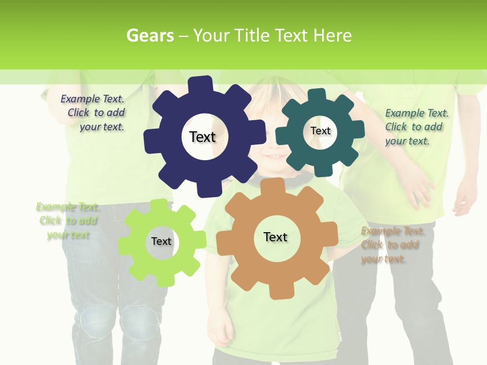 Kindheit Bunt Spielen PowerPoint Template