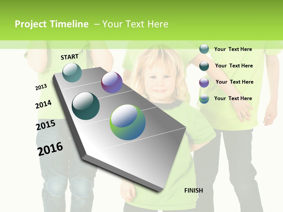 Kindheit Bunt Spielen PowerPoint Template