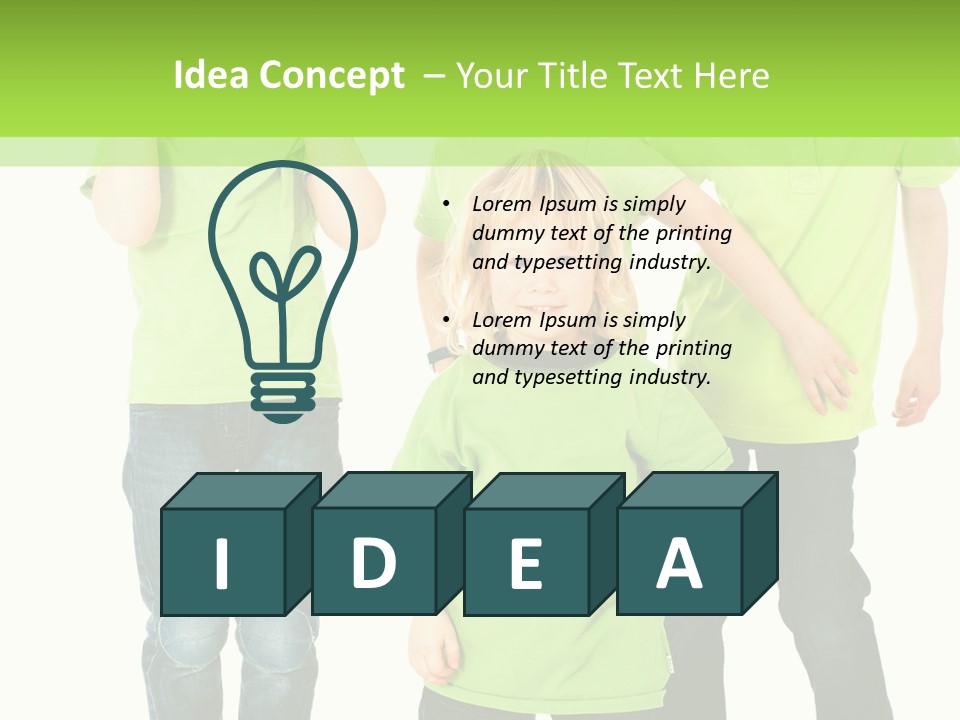 Kindheit Bunt Spielen PowerPoint Template