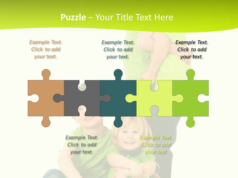 Kinder Bewegung Freuen PowerPoint Template