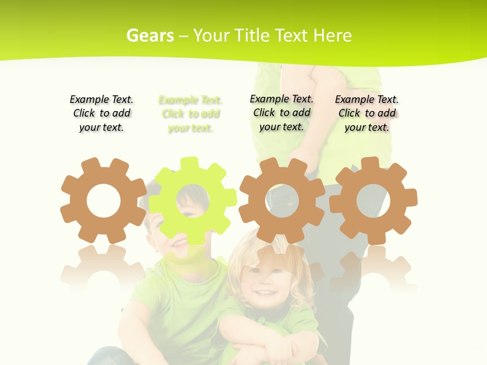 Kinder Bewegung Freuen PowerPoint Template