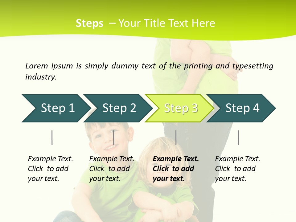 Kinder Bewegung Freuen PowerPoint Template