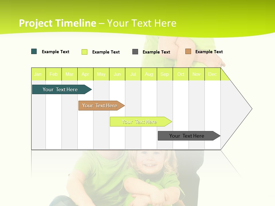 Kinder Bewegung Freuen PowerPoint Template