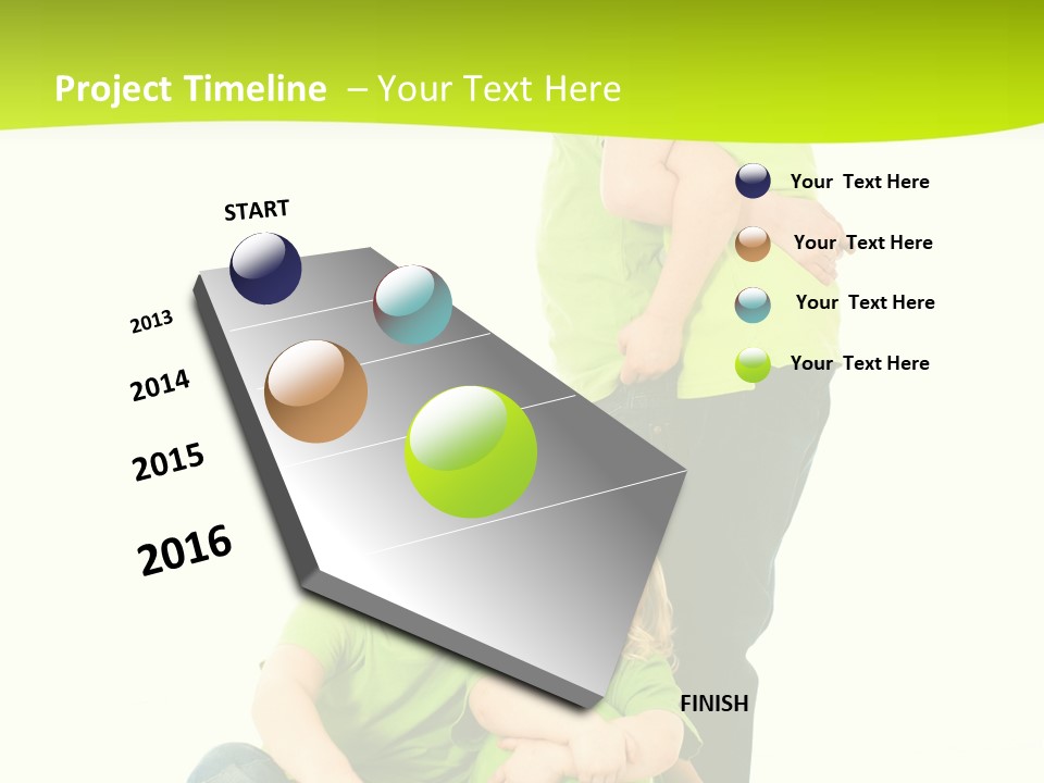Kinder Bewegung Freuen PowerPoint Template