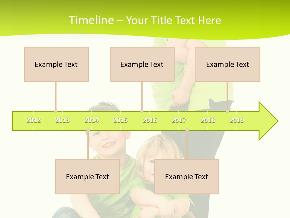 Kinder Bewegung Freuen PowerPoint Template