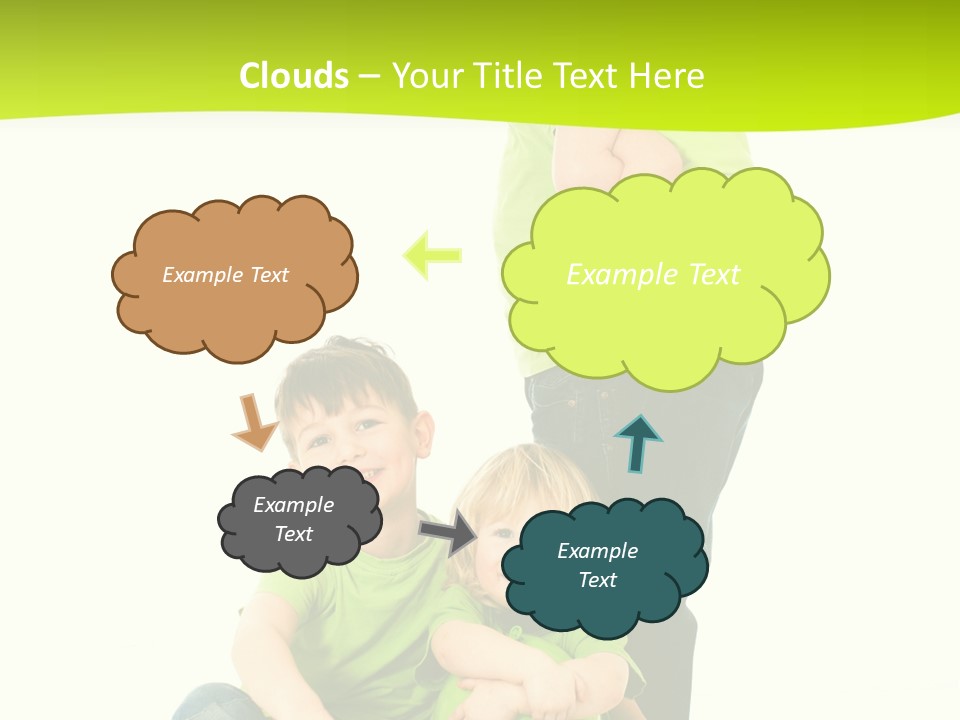 Kinder Bewegung Freuen PowerPoint Template