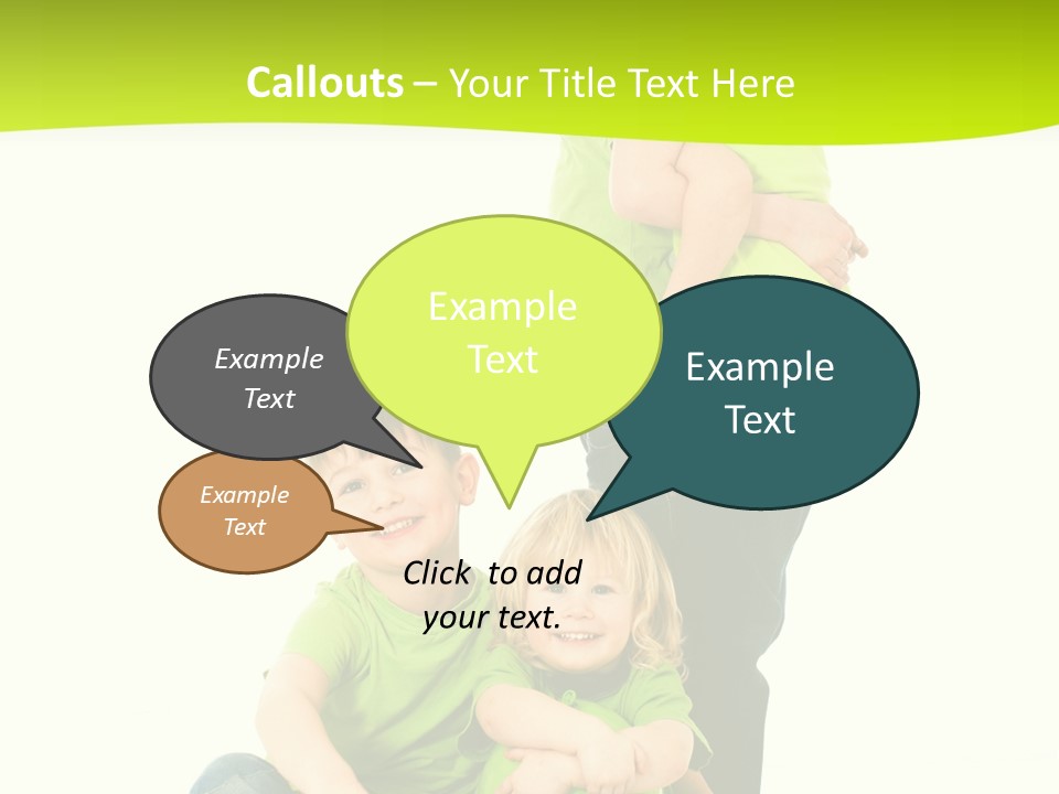 Kinder Bewegung Freuen PowerPoint Template