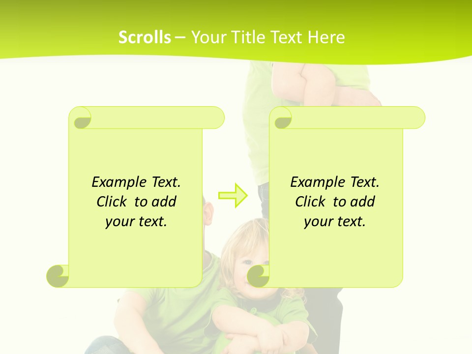 Kinder Bewegung Freuen PowerPoint Template