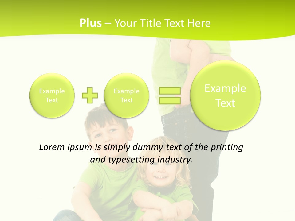Kinder Bewegung Freuen PowerPoint Template