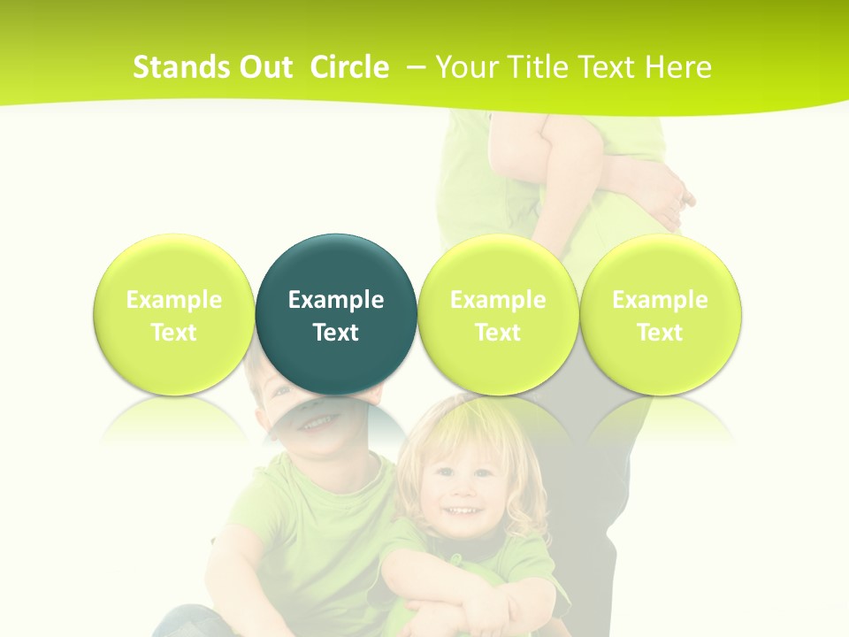 Kinder Bewegung Freuen PowerPoint Template