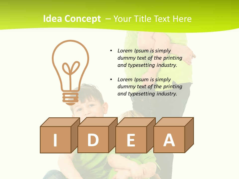 Kinder Bewegung Freuen PowerPoint Template