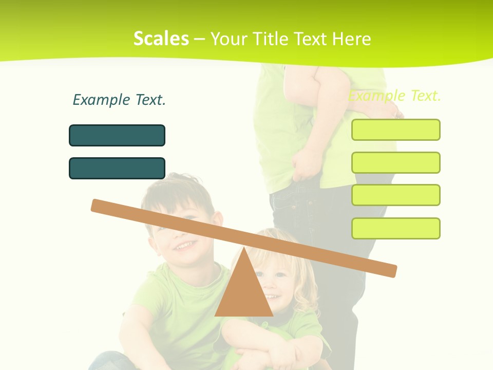 Kinder Bewegung Freuen PowerPoint Template