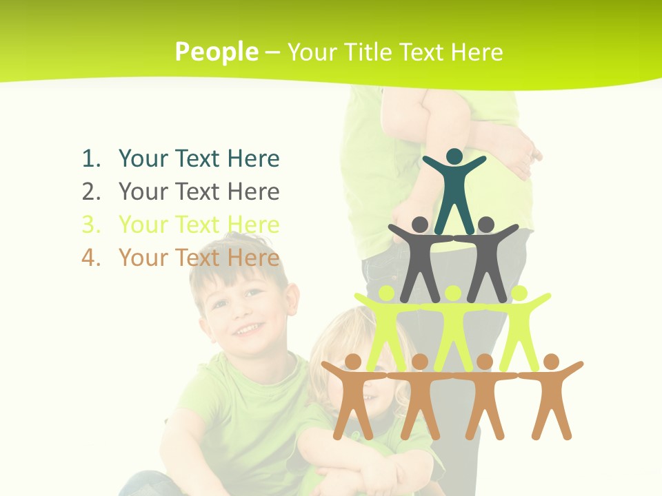 Kinder Bewegung Freuen PowerPoint Template