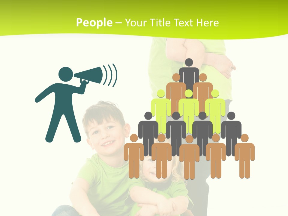 Kinder Bewegung Freuen PowerPoint Template