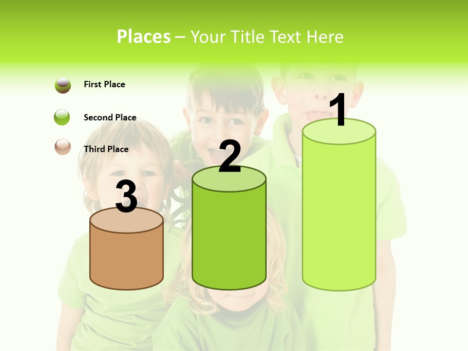 Kind Grimassen Freuen PowerPoint Template