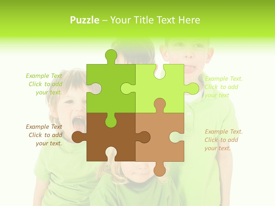 Kind Grimassen Freuen PowerPoint Template