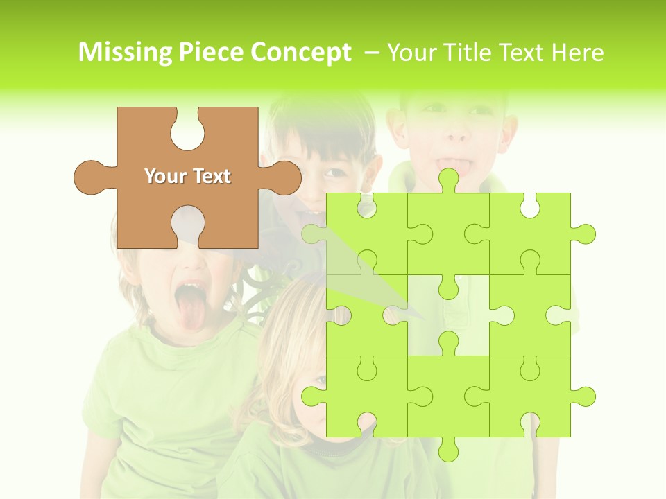 Kind Grimassen Freuen PowerPoint Template