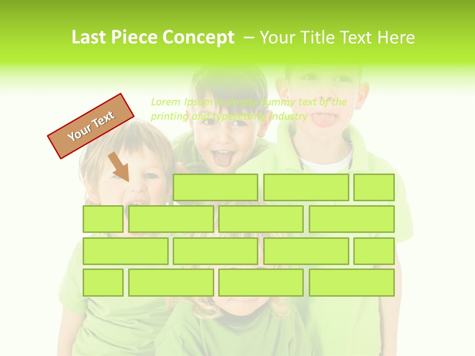 Kind Grimassen Freuen PowerPoint Template
