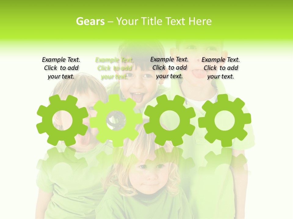 Kind Grimassen Freuen PowerPoint Template