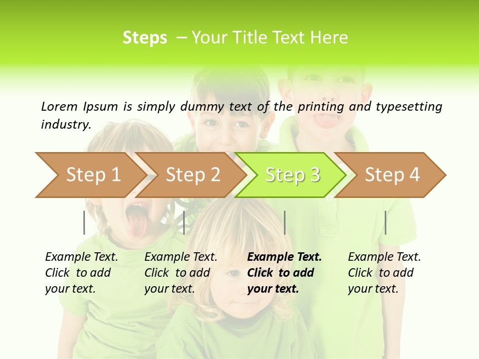 Kind Grimassen Freuen PowerPoint Template