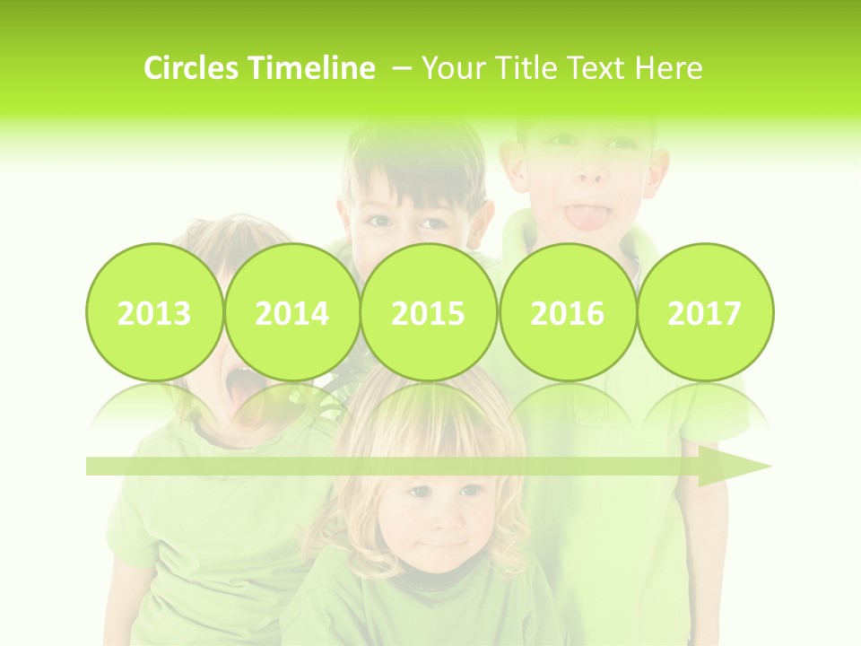 Kind Grimassen Freuen PowerPoint Template