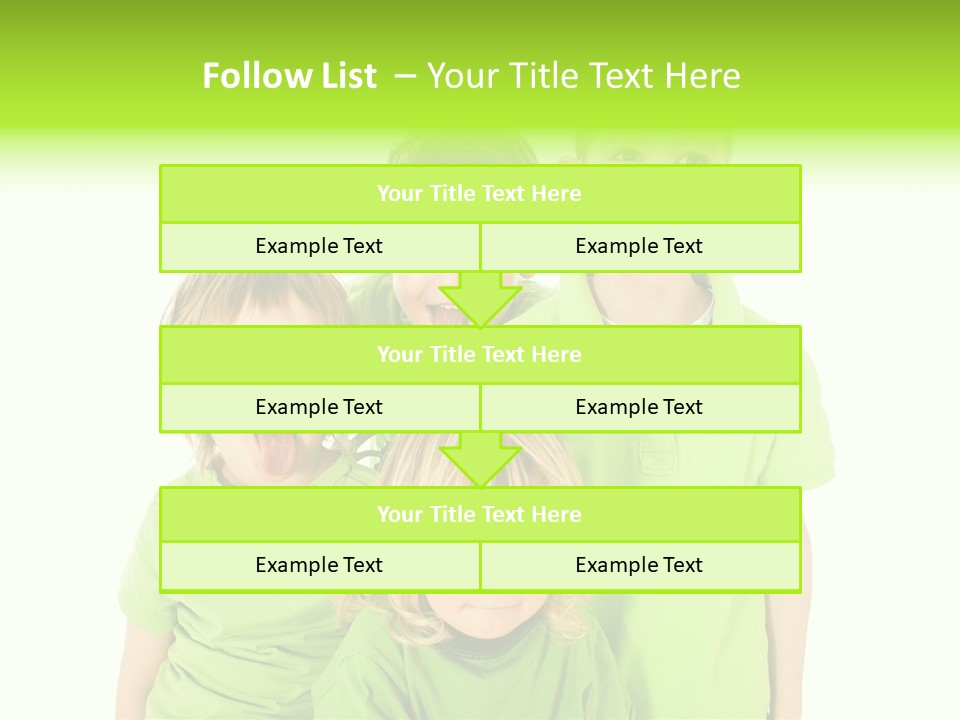 Kind Grimassen Freuen PowerPoint Template