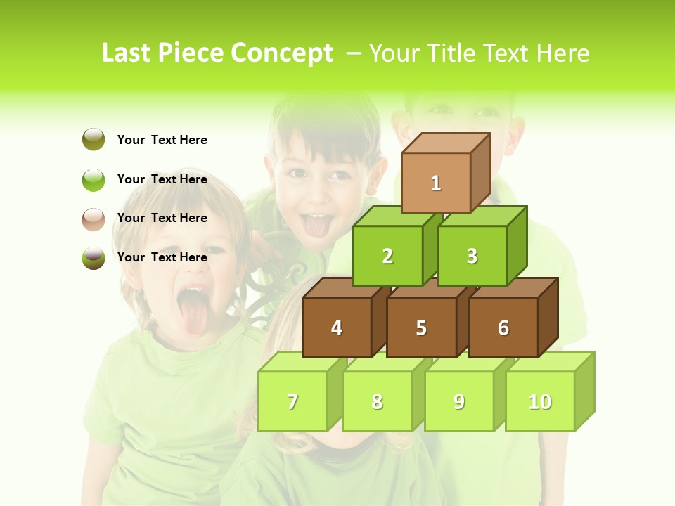 Kind Grimassen Freuen PowerPoint Template